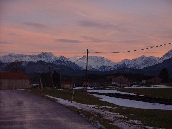 alps dusk