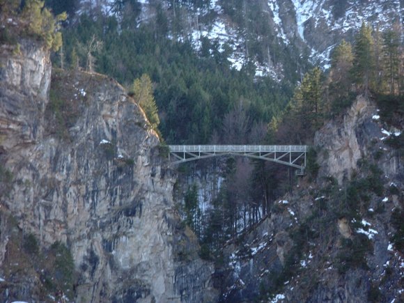 bridge over water fall