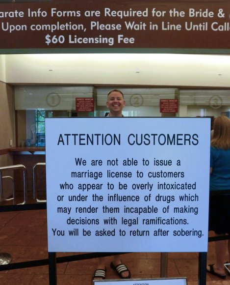 5b1c - Interesting Sign at the Las Vegas Wedding Bureau